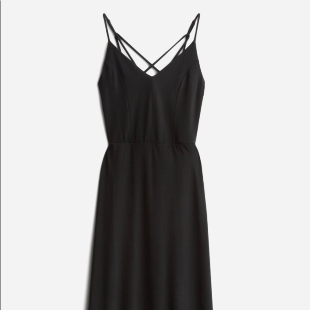 Market and spruce medium black maxi dress